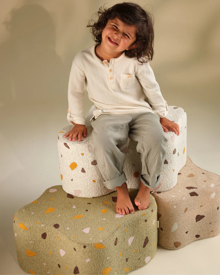 Terrazzo Moss Cloud Pouffe