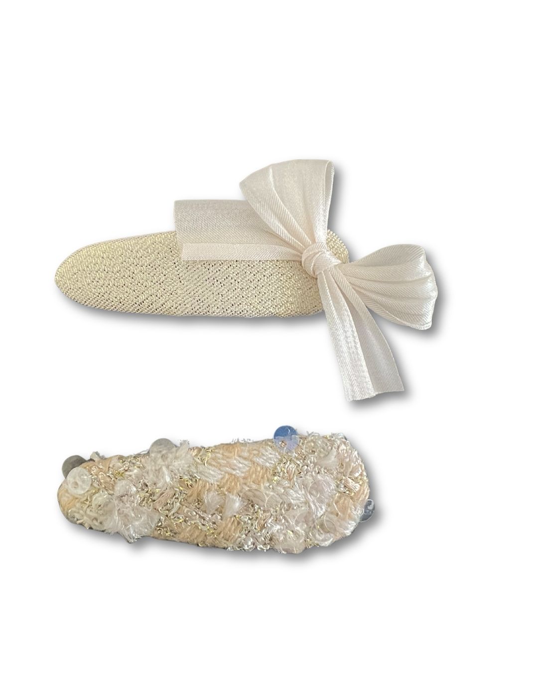 Pinzas mariposa blanca
