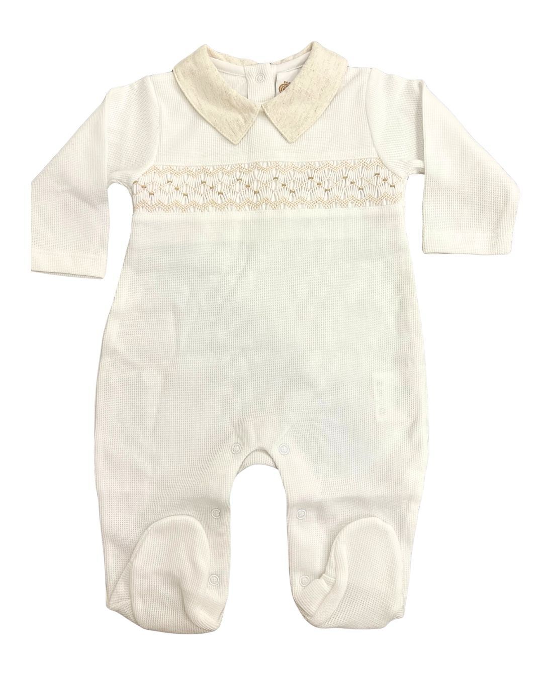Pijama nido de Abeja Beige