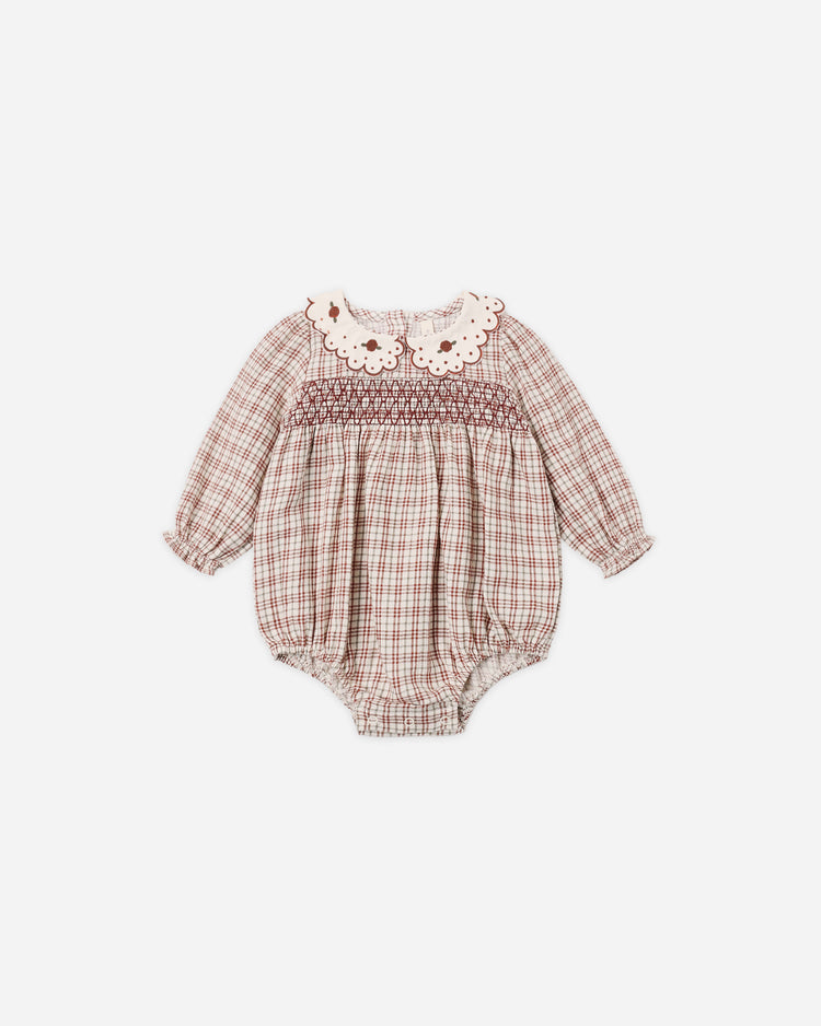 CALLIE ROMPER CHRISTMAS PLAID