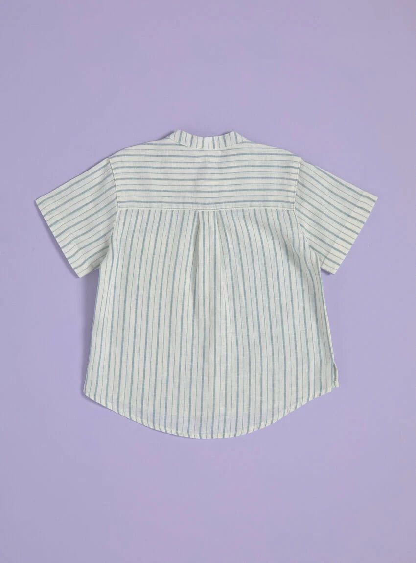 Camisa Rayas azul