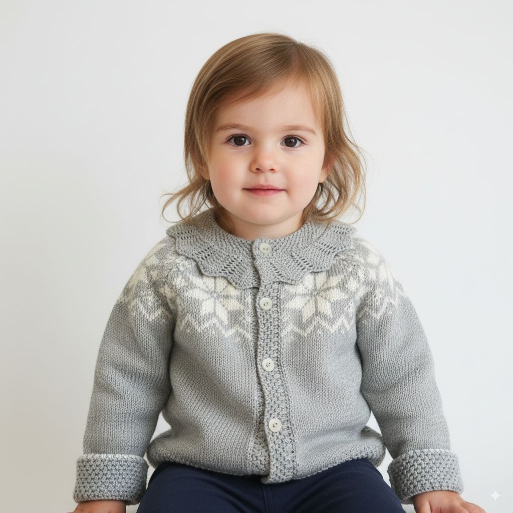 Chaleco Jacquard Gris