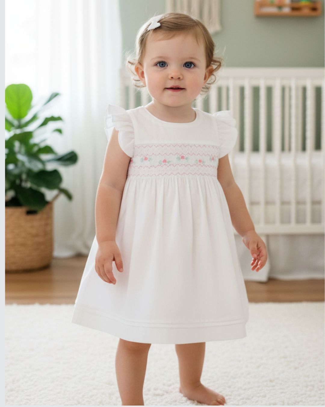 Vestido Bordado con lazo