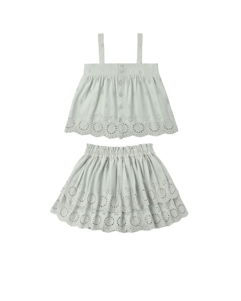 SWING TOP || SEAFOAM || ROSE MINI SKIRT SEAFOAM