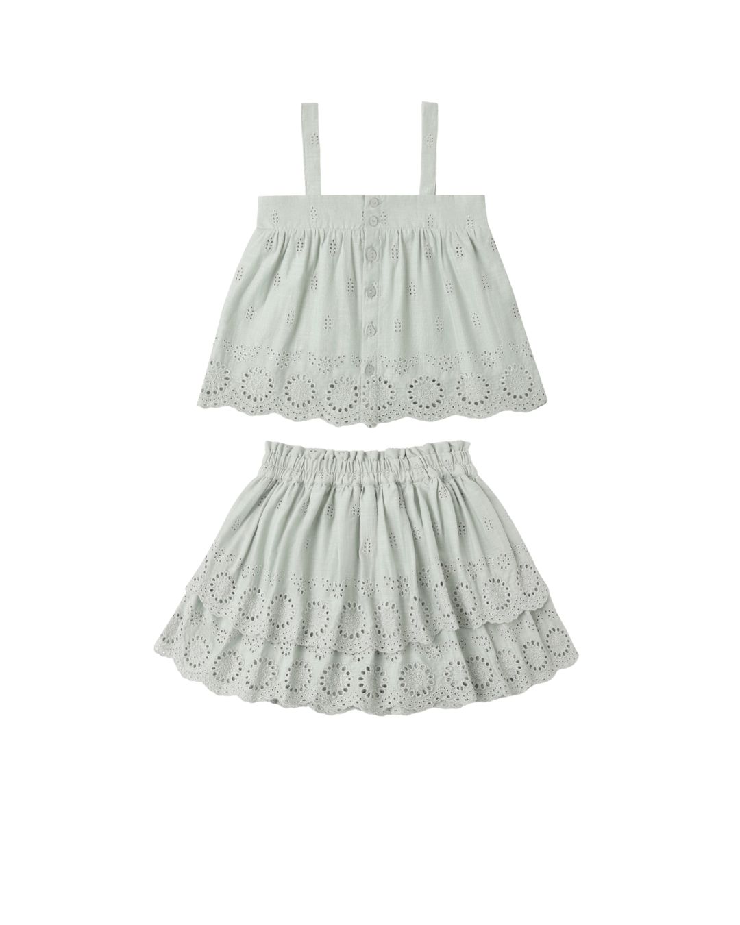 SWING TOP || SEAFOAM || ROSE MINI SKIRT SEAFOAM