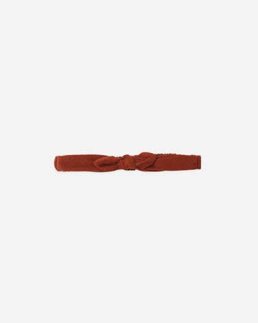 BABY BOW HEADBAND RUBY