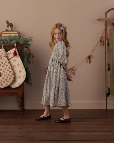 DELLA DRESS SLATE FLORAL