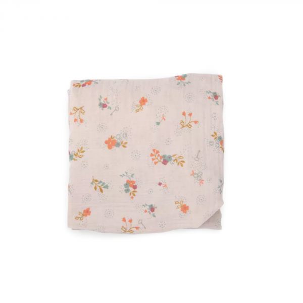 Drap housse lit bébé La petite école de danse - Fleurs