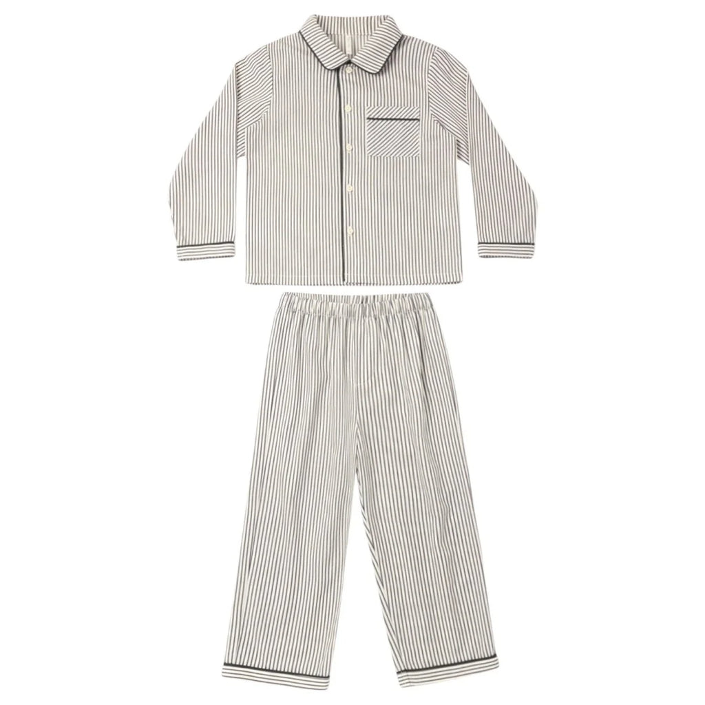 LONG SLEEVE PAJAMAS EVERGREEN STRIPE
