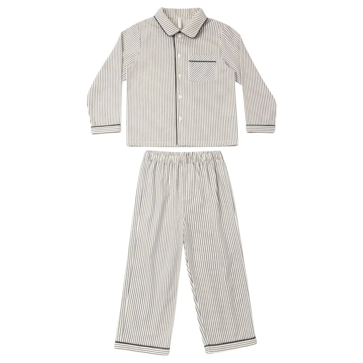 LONG SLEEVE PAJAMAS EVERGREEN STRIPE