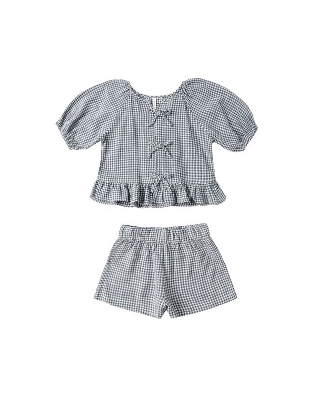 JUNIPER SET || MARINE GINGHAM