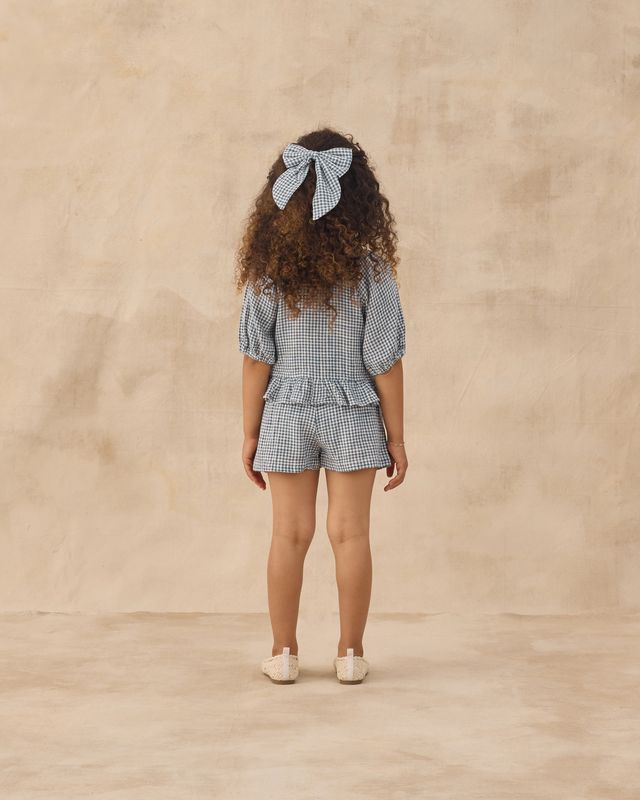 JUNIPER SET || MARINE GINGHAM