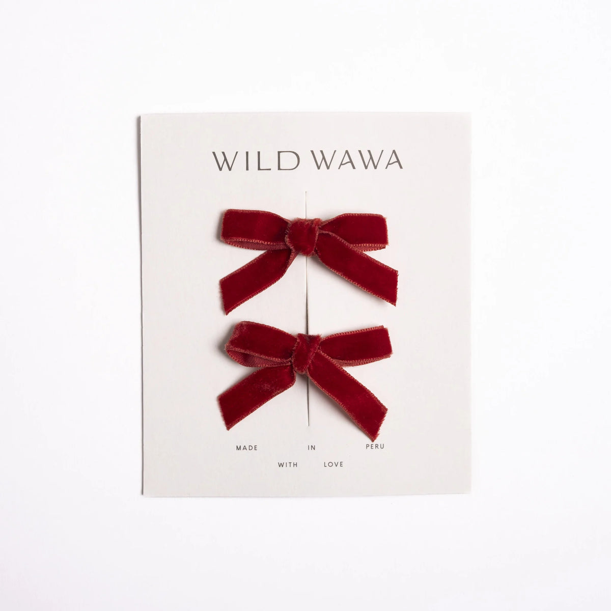 Velvet Bows - Crimson