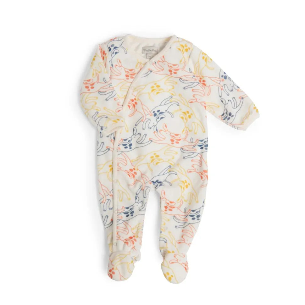 Pijama m terciopelo perros multicolor Puce & Pilou