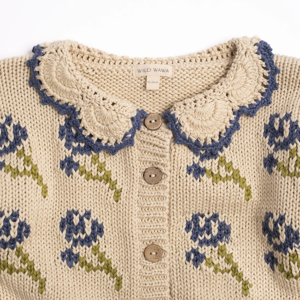 INES CARDIGAN MIDNIGHT BLOOM