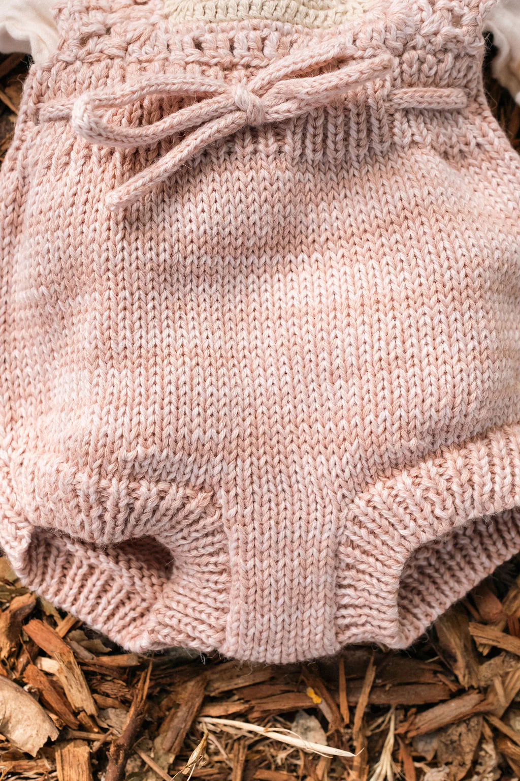 Patchwork Romper - Vintage Blush
