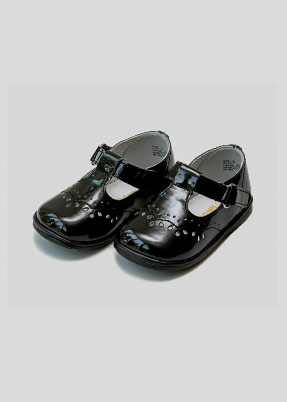 Birdie pantent black T-Strap Mary Jane