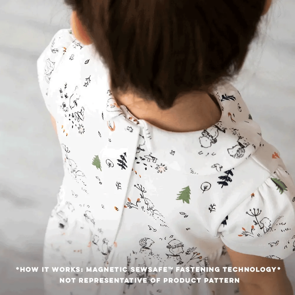 Awesome balsam modal magnetic toddler ruffle dress