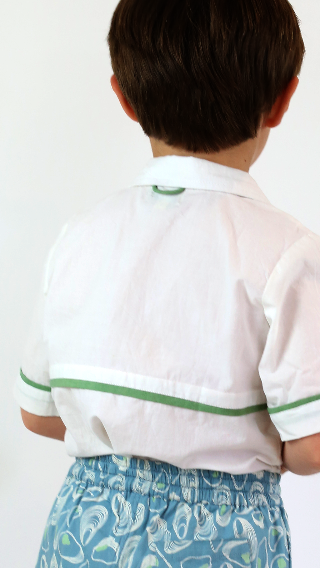 The Sea Shirt - Cloud with Grass Trim
